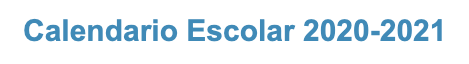 Calendario escolar 20.21