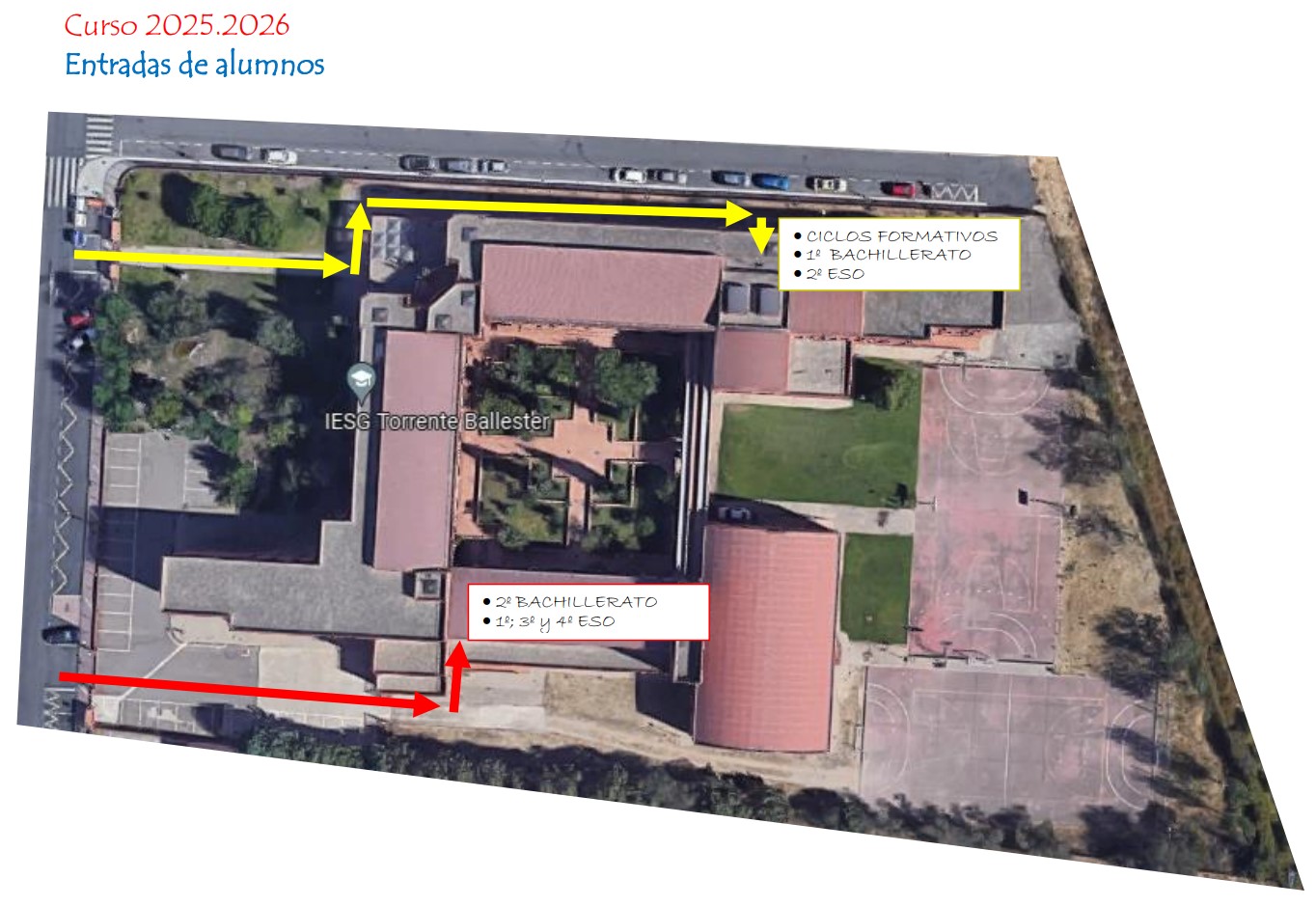 ENTRADAS de alumnos