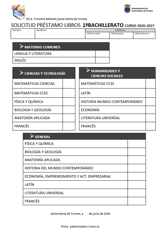 Imagen Solicitud 1º Bachillerato